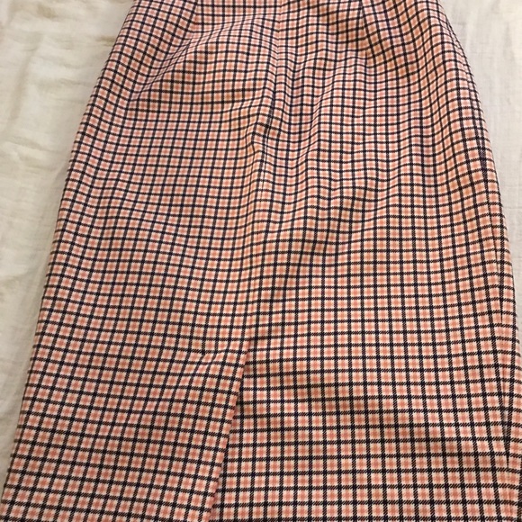 Boden pencil skirt pink and white checkered - Picture 3 of 3